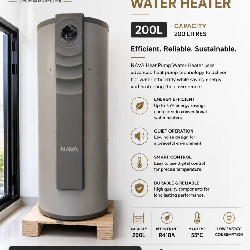 Nava Heat Pump Water Heater – 200 Litres