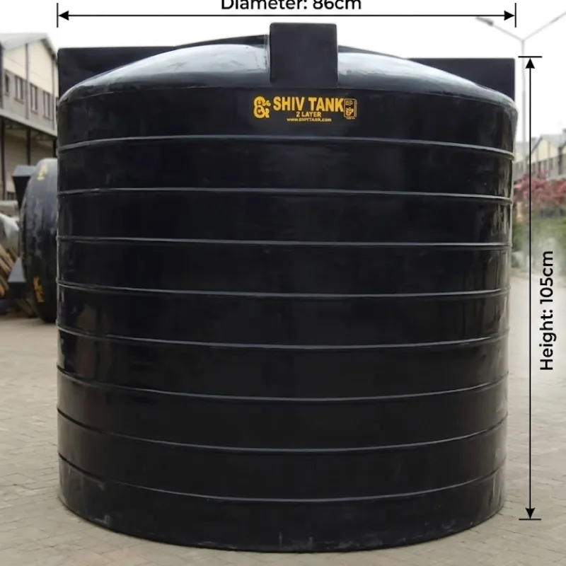 Shiv Tank 500 Ltr Blow Moulded Tank - (Diameter 86cm x Height 105cm)