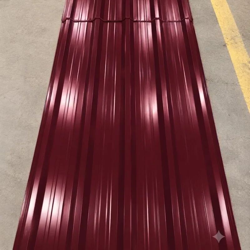 Ruiru Mabati Box Profile Gauge 28 Glossy Finish Red Maroon