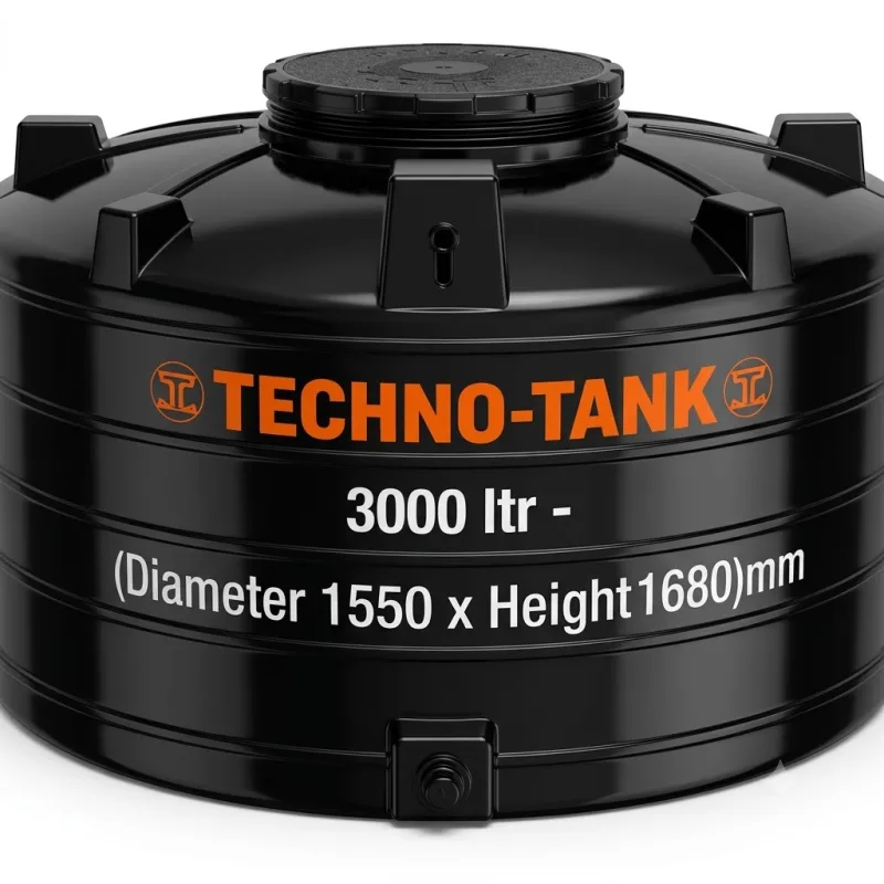 Techno Tank 3000 ltr - (Diameter 1550 x Height 1680)mm
