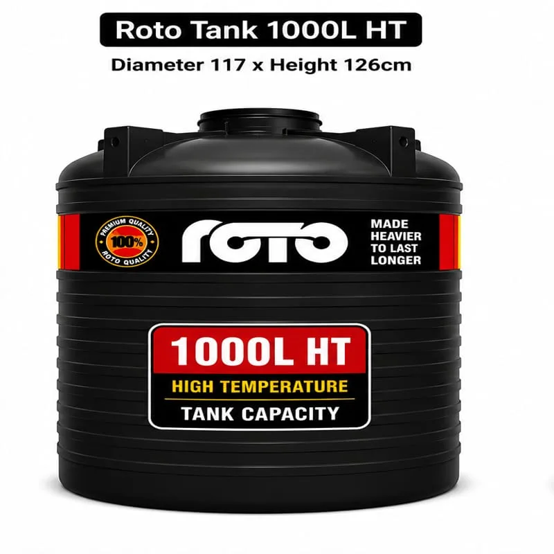 Roto Tank 1000ltr High Temperature (HT) - (Base 144/95 x Height 110)cm